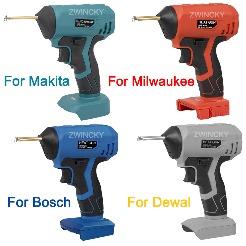 Staple Gun Electric - เครื่องเชื่อมพลาสติกไร้สายแบบใช้ความร้อน สำหรับแบตเตอรี่ Makita/Dewal/Bosch/Milwaukee/Black&Deck 18V Li-ion สำหรับซ่อมแซม