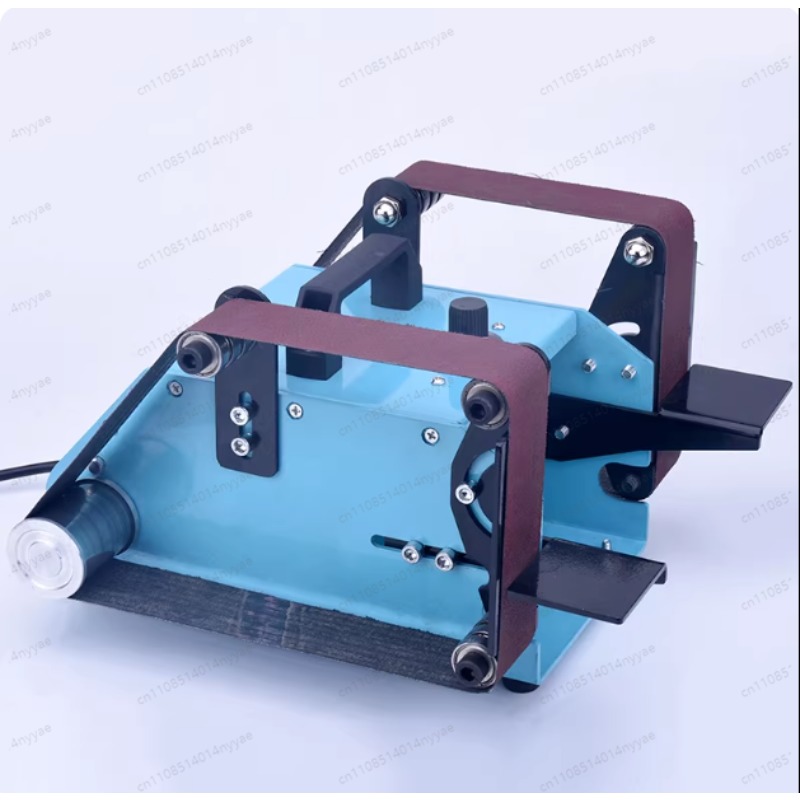 Belt Sander Portable - เครื่องขัดกระดาษทรายแบบพกพาอเนกประสงค์ขนาดเล็กแบบตั้งโต๊ะ พร้อมแกนคู่ สำหรับขัดและขัดเงา