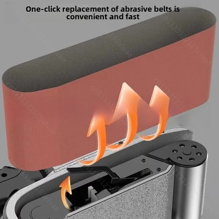 Belt Sander Portable - เครื่องขัดสายพานแบบพกพา กำลังสูง สำหรับขัดผิวไม้ เครื่องขัดไฟฟ้าขนาดเล็กสำหรับงาน DIY งานไม้
