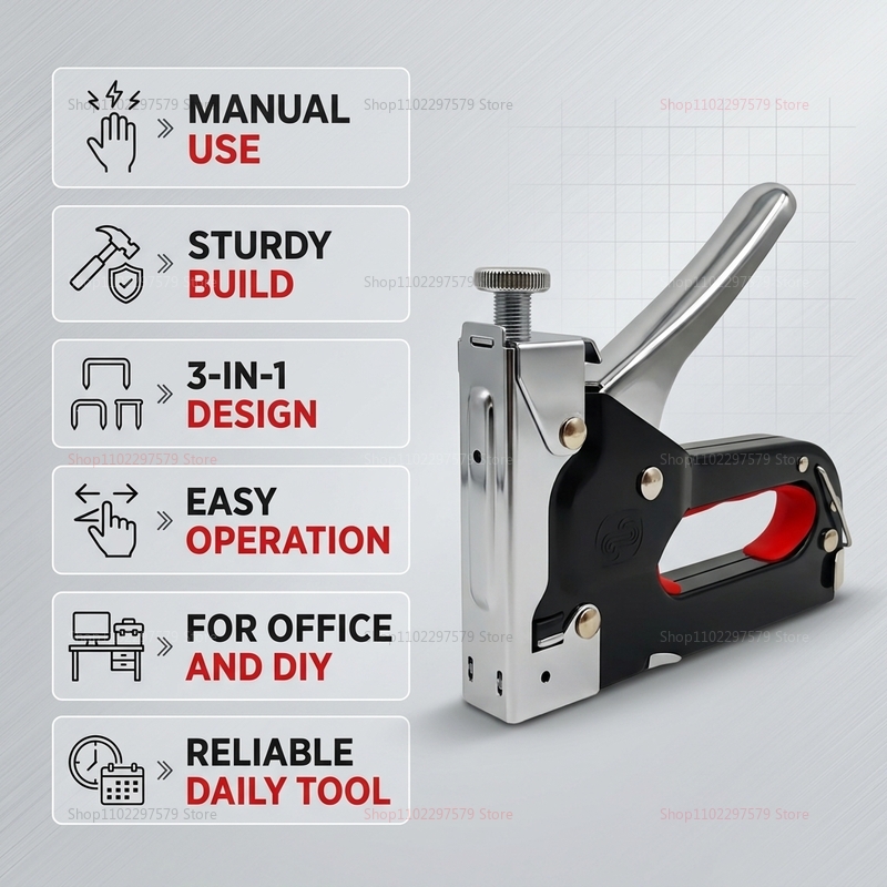 Staple Gun Electric - ชุดเครื่องเย็บกระดาษแบบหนัก 3 in 1 พร้อมลวดเย็บ 3000