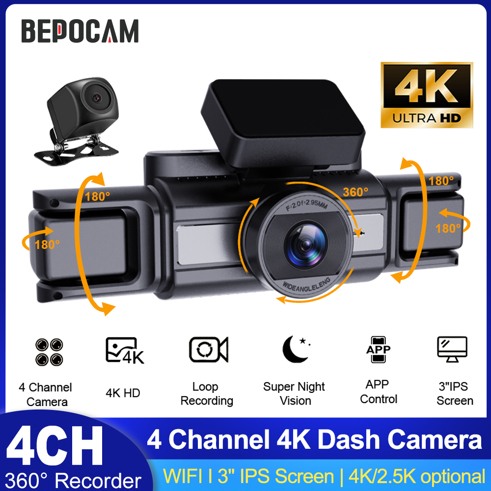 Power Tools China - กล้องติดรถยนต์ BEPOCAM 4CH 4K 360 องศา