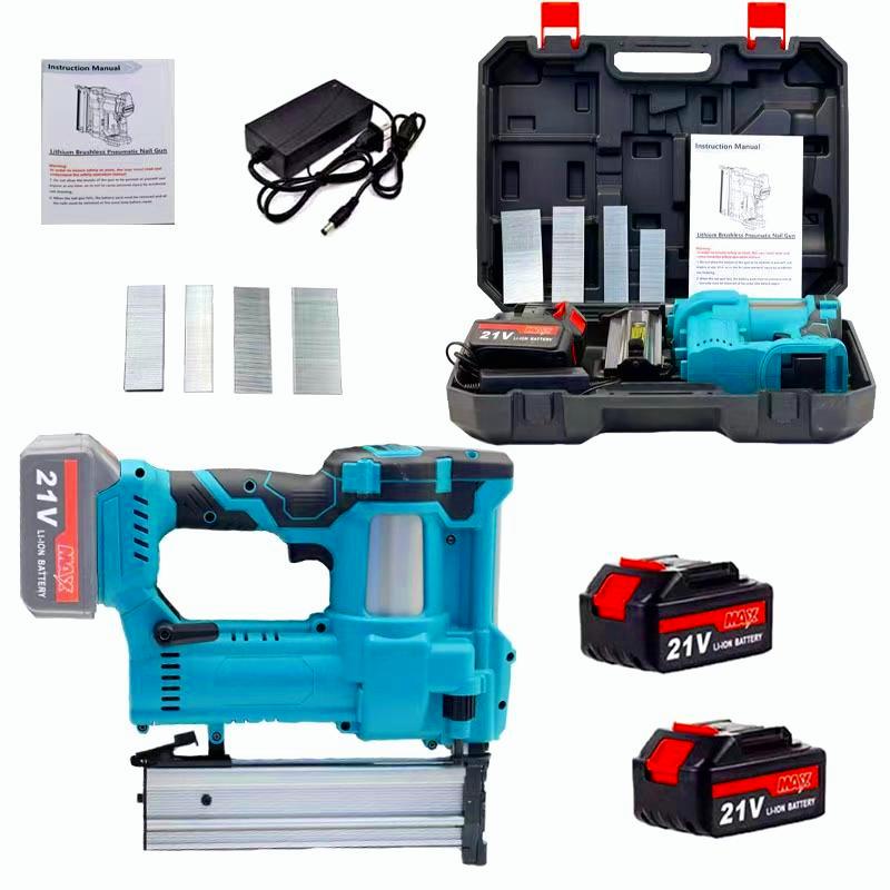 Staple Gun Electric - ปืนยิงตะปูไฟฟ้าลิเธียมแบบชาร์จได้คุณภาพสูง สำหรับงานอุตสาหกรรมและงาน DIY ใช้ยิงตะปูโครงเหล็กสำหรับเฟอร์นิเจอร์