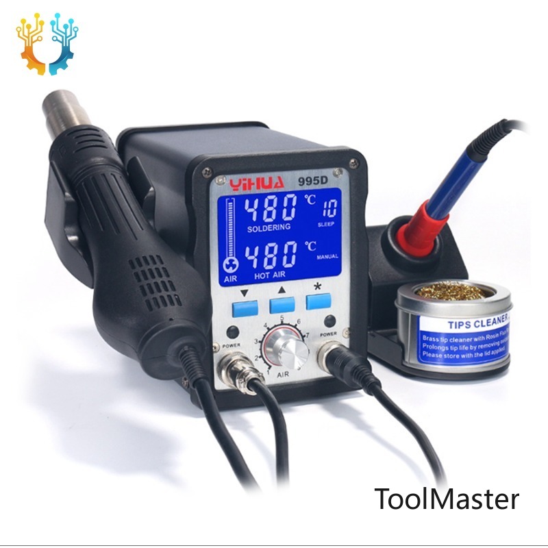 Power Tools Used In Welding - 【2026】เครื่องมือซ่อมแซมความร้อนคุณภาพสูง 995D กำลังสูง ชุดเครื่องมือซ่อมแซมลมร้อน 2 in
