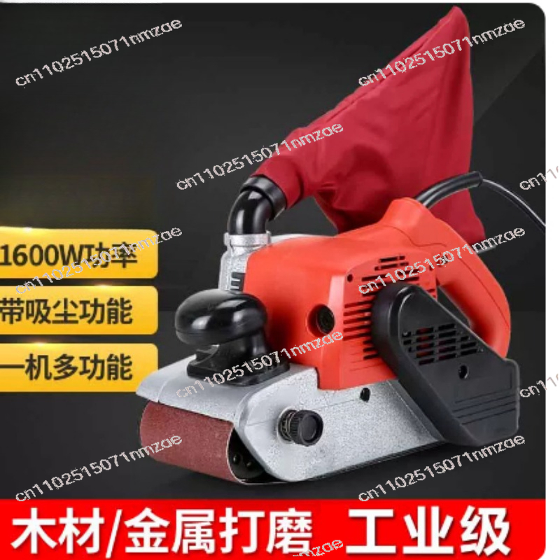 Belt Sander Portable - เครื่องขัดกระดาษทรายสำหรับงานไม้แบบพกพา ขนาด 4 นิ้ว เครื่องขัดสายพานกำลังสูง