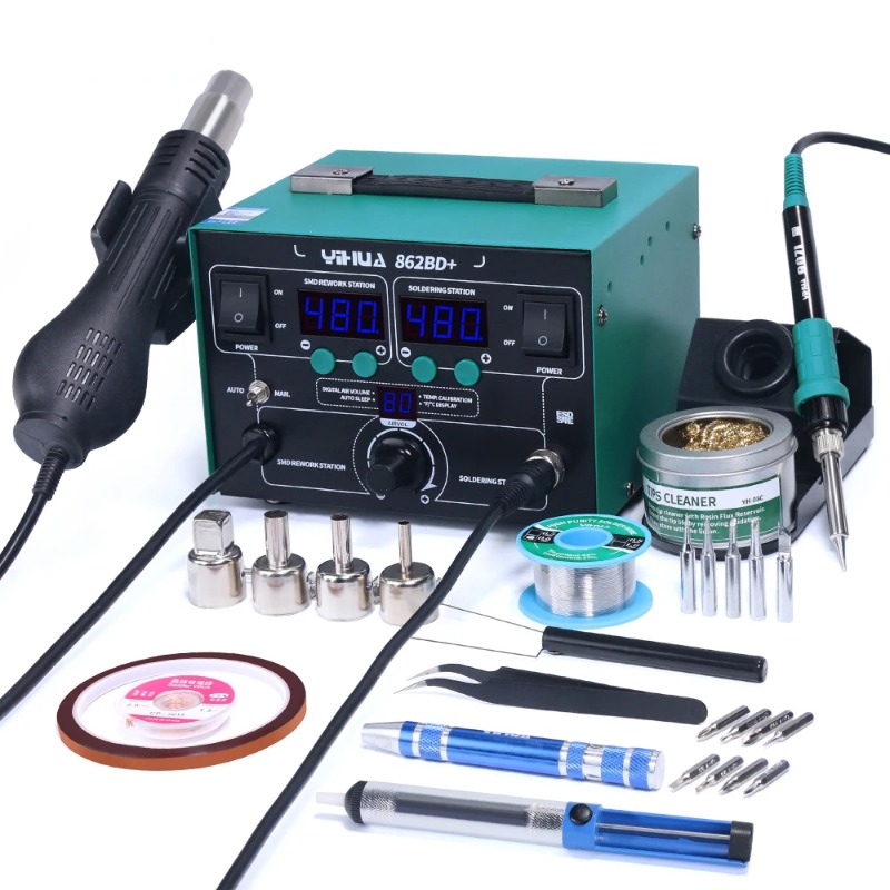 สถานีบัดกรีปืนลมร้อน 862BD+ กำ - Power Tools Used In Welding บทวิจารณ์และราคา