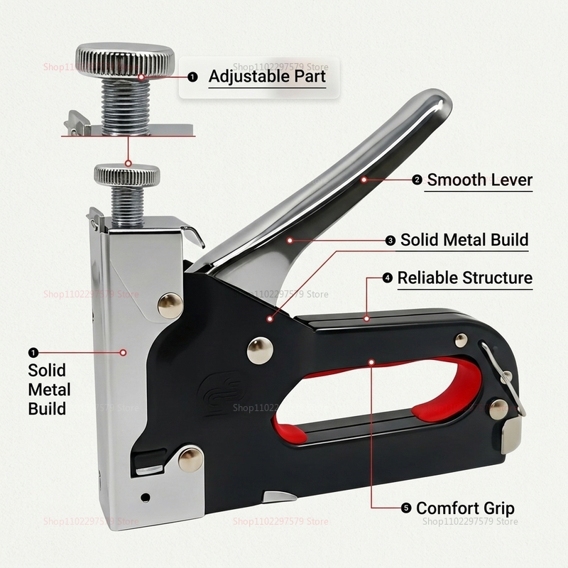 ชุดเครื่องเย็บกระดาษแบบหนัก 3  - Staple Gun Electric บทวิจารณ์และราคา