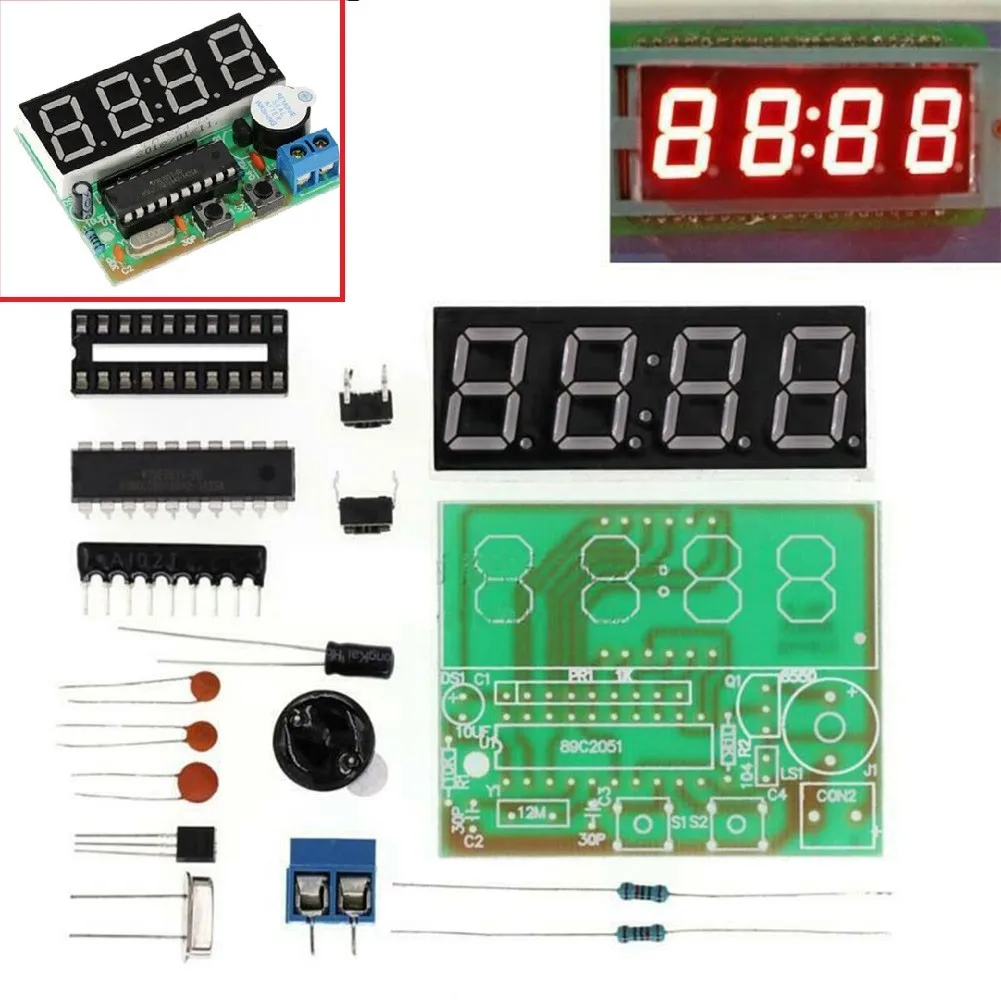 นาฬิกาดิจิตอล 4 บิต DIY ชุดฝึก - Power Tools Skills บทวิจารณ์และราคา