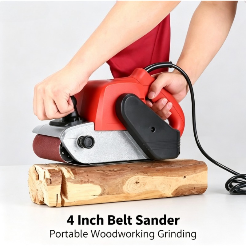 เครื่องขัดสายพาน 4 นิ้ว กำลังส - Belt Sander Portable บทวิจารณ์และราคา