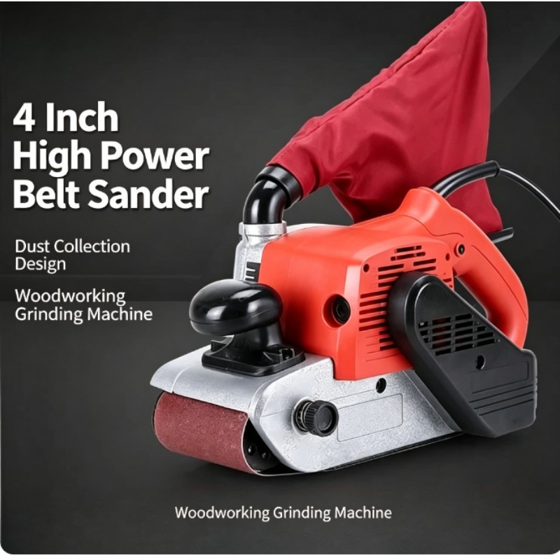 เครื่องขัดสายพาน 4 นิ้ว กำลังส - Belt Sander Portable บทวิจารณ์และราคา