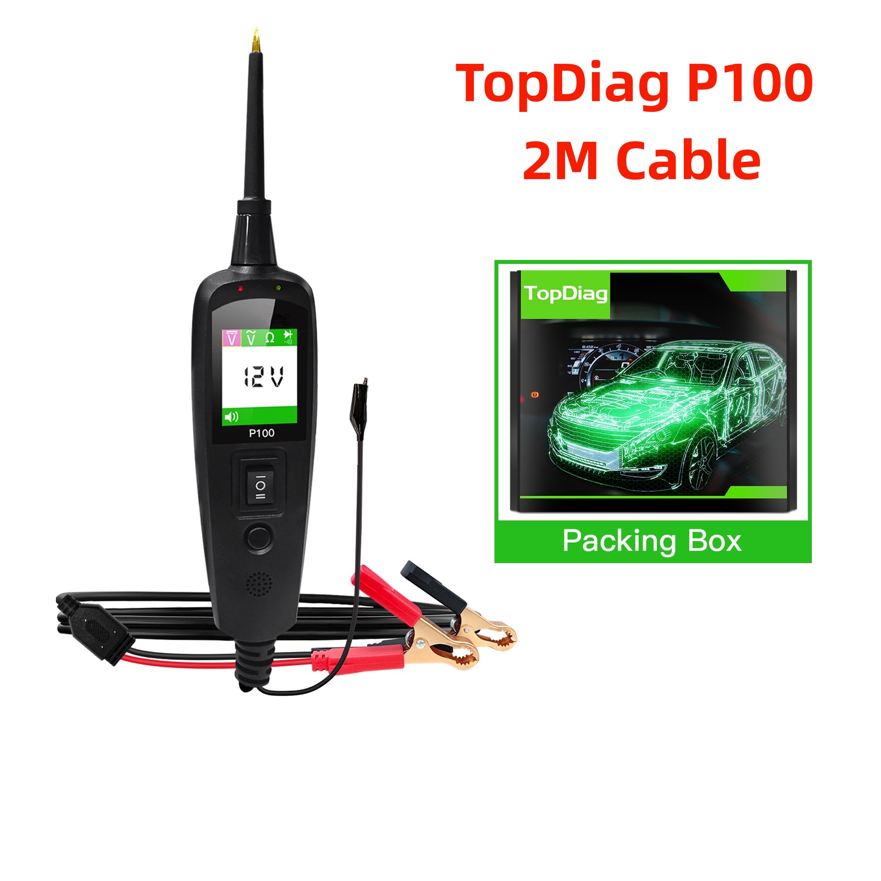 TopDiag P100 2M เครื่องทดสอบวง - Power Tools Automotive บทวิจารณ์และราคา
