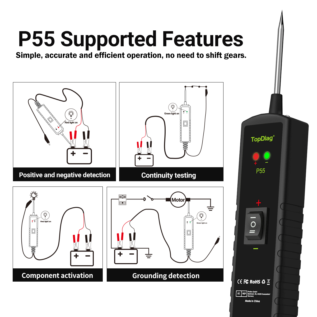 เครื่องมือทดสอบวงจรไฟฟ้ารถยนต์ - Power Tools Display บทวิจารณ์และราคา
