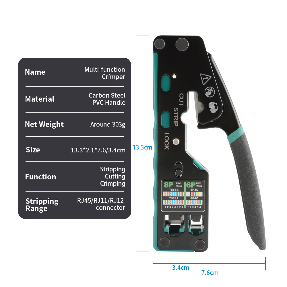RJ12/11 CRIMPER Plier RJ45 CRI - Power Tools China บทวิจารณ์และราคา