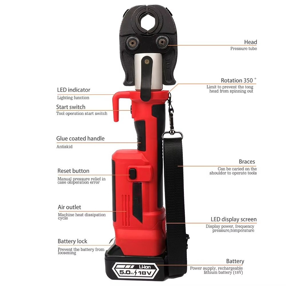 เครื่องมือจีบ/กดท่อไฮดรอลิกไฟฟ - Power Tools Battery บทวิจารณ์และราคา