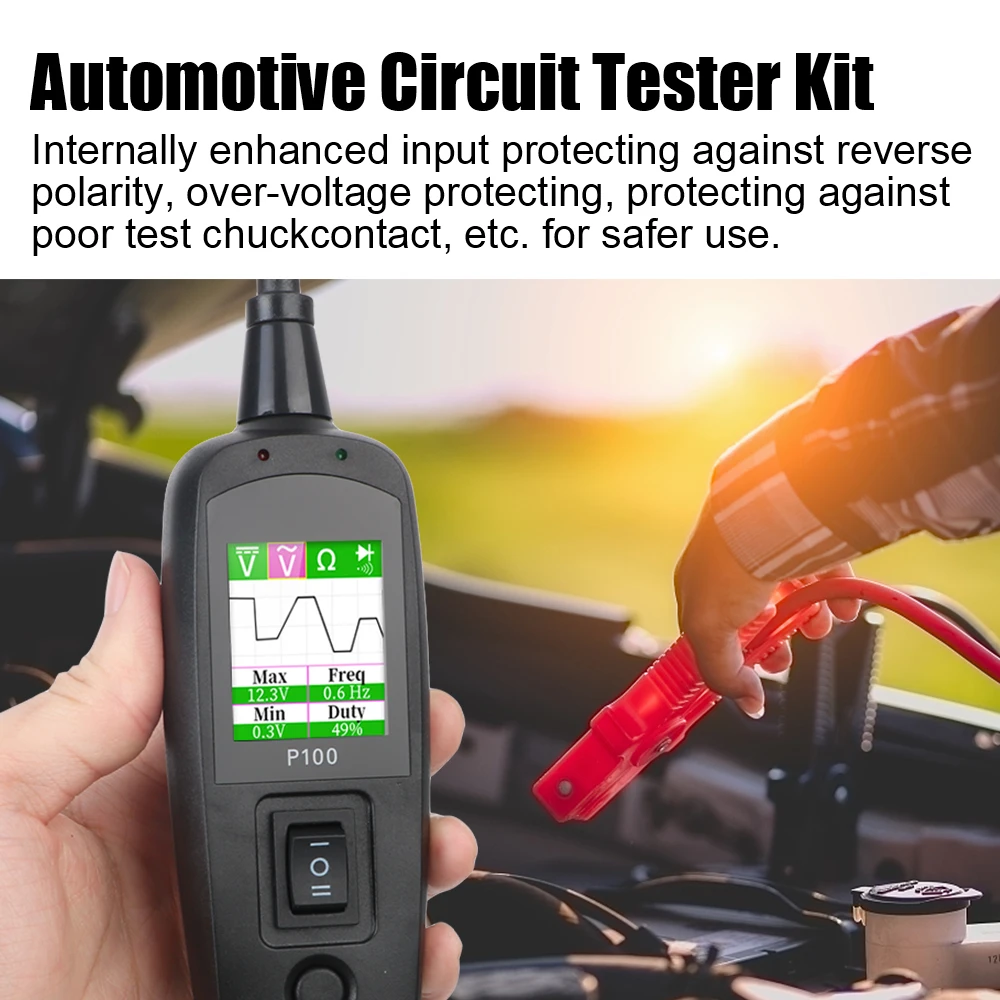 ชุดทดสอบวงจรยานยนต์ P100 12V 2 - Power Tools Automotive บทวิจารณ์และราคา