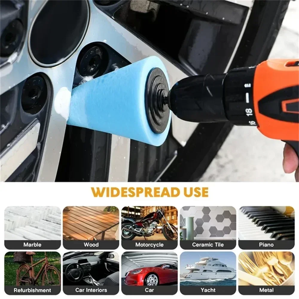 ชุดแผ่นขัดเงารถยนต์ ฟองน้ำขัดเ - Power Tools Spare Parts บทวิจารณ์และราคา