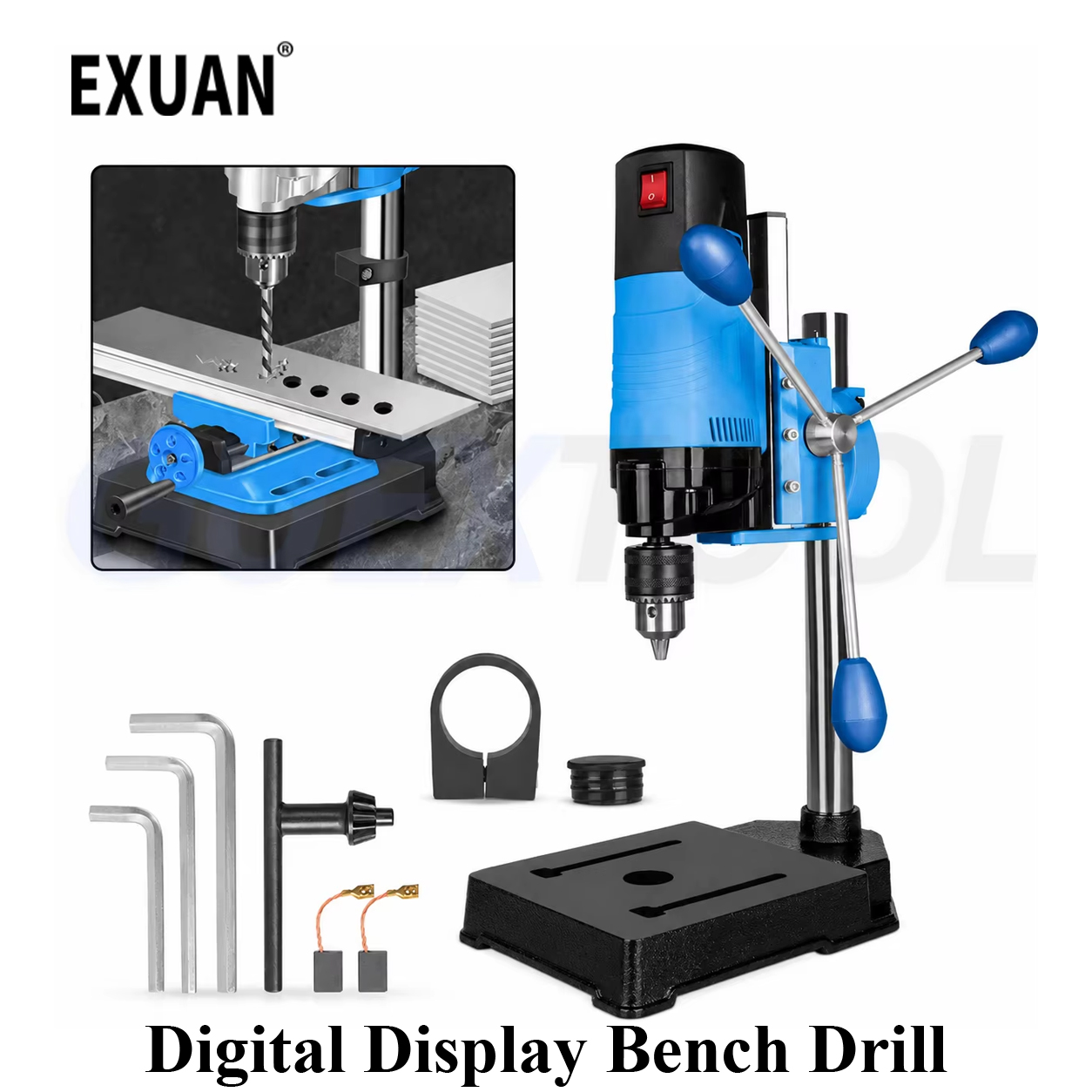 เครื่องเจาะแบบตั้งโต๊ะพร้อมหน้ - Power Tools Display บทวิจารณ์และราคา