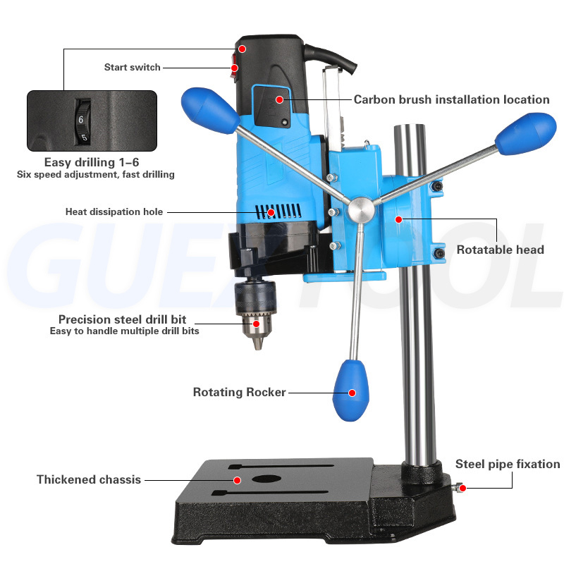 เครื่องเจาะแบบตั้งโต๊ะพร้อมหน้ - Power Tools Display บทวิจารณ์และราคา