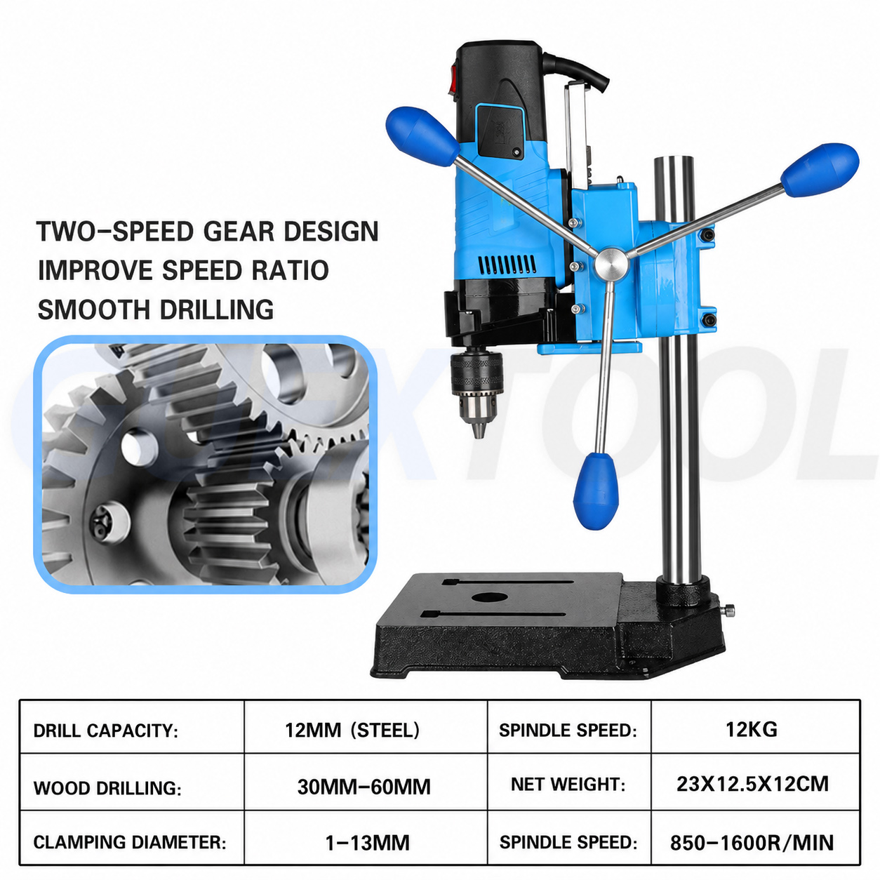 เครื่องเจาะแบบตั้งโต๊ะพร้อมหน้ - Power Tools Display บทวิจารณ์และราคา