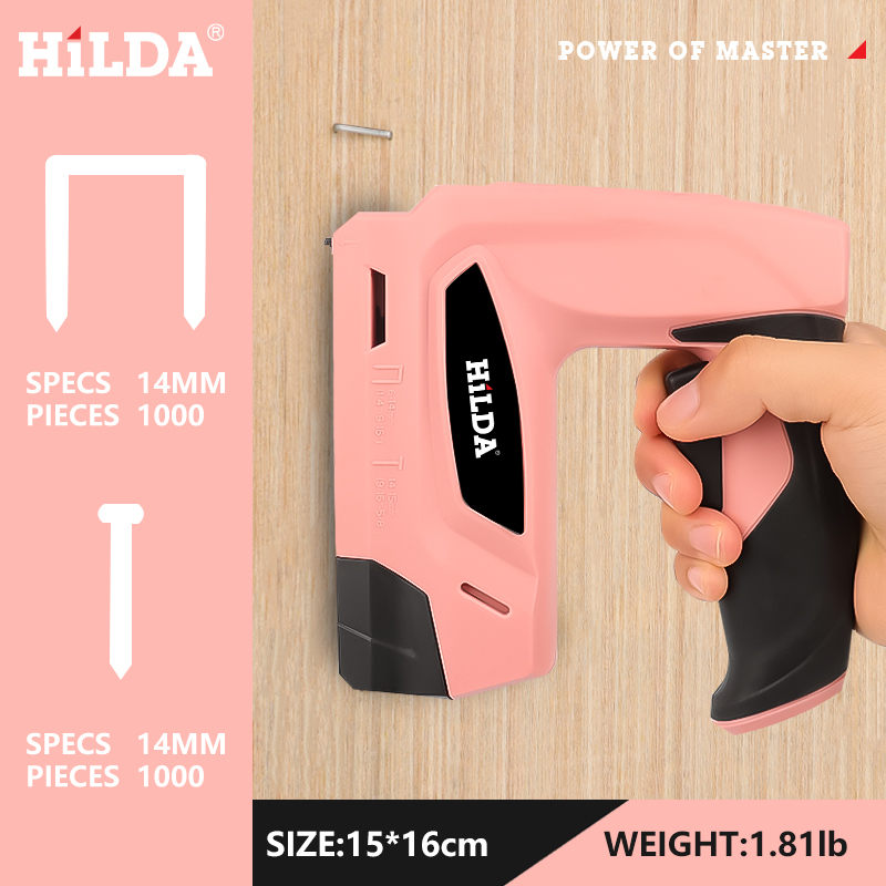 ปืนยิงตะปูไฟฟ้าไร้สาย HILDA ปื - Staple Gun Electric บทวิจารณ์และราคา