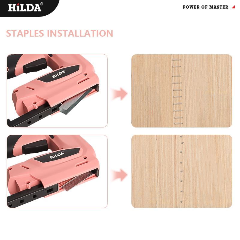 ปืนยิงตะปูไฟฟ้าไร้สาย HILDA ปื - Staple Gun Electric บทวิจารณ์และราคา