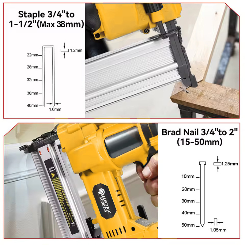 ปืนยิงตะปูไฟฟ้าไร้แปรงถ่าน 0-5 - Staple Gun Electric บทวิจารณ์และราคา