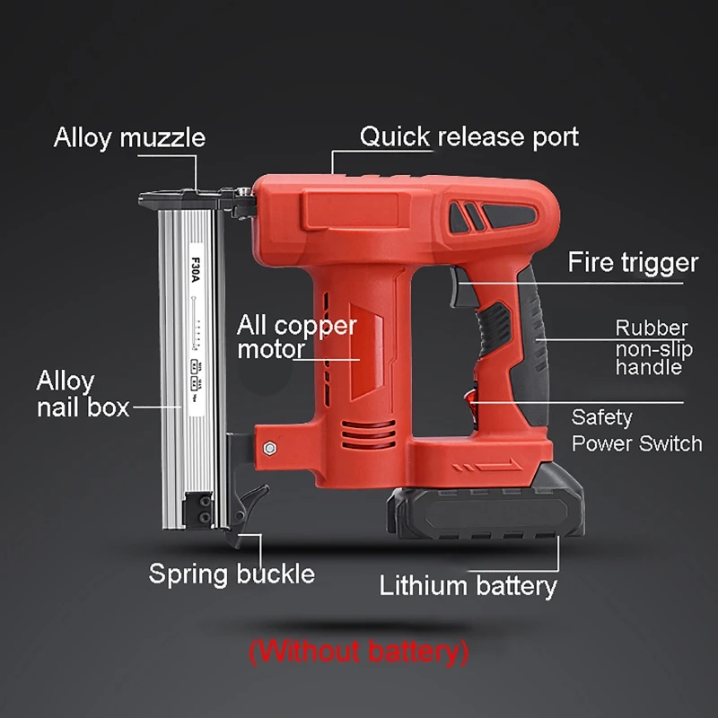 ไฟฟ้าไร้สายปืนเล็บ F30ตรงปืนเล - Staple Gun Electric บทวิจารณ์และราคา