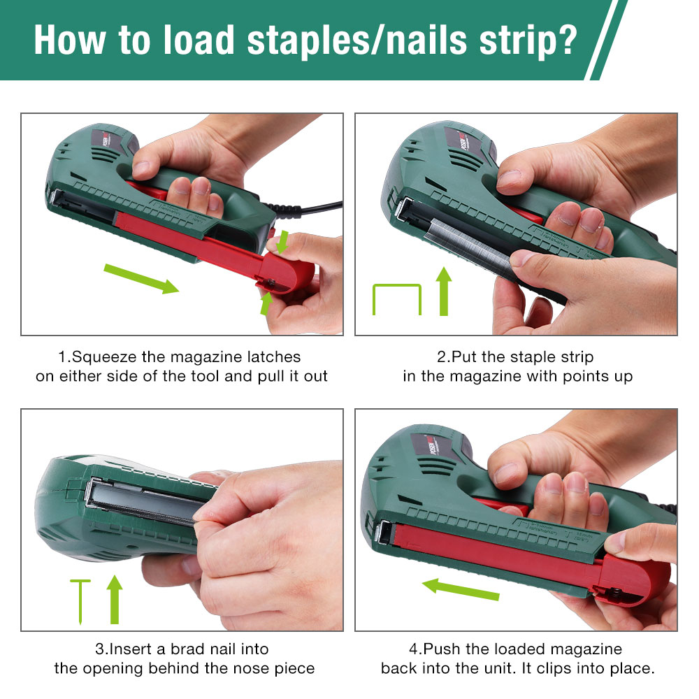 เครื่องยิงตะปูไฟฟ้าแบบมีสาย 45 - Staple Gun Electric บทวิจารณ์และราคา